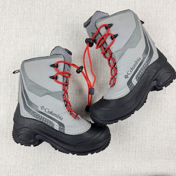 Columbia Bugaboot Youth Boy's Gray Omni Heat Winter Snow Boots BY5955-036 - Picture 8 of 13